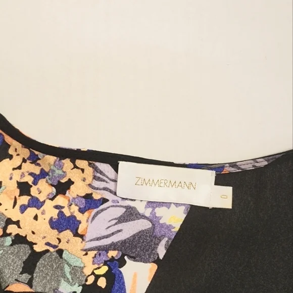 🌸 Zimmerman 100% Silk Printed dress, 0 - Picture 4 of 7